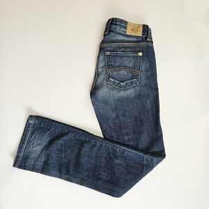 Armani Exchange Women's Dark Blue Boot Cut Jeans